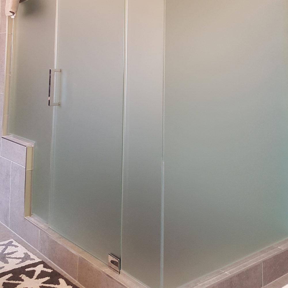 cropped image Frosted Glass door by the Shower Door Specialists